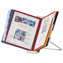 Durable InstaView Expandable Desktop Reference System, 10 Panels, Assorted Borders
