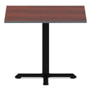 Alera Hospitality Series Single-Column Bases, 27.5" Diameter, 28.5"h, 300 lb Cap, Steel, Black