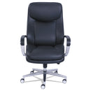 La-Z-Boy Commercial 2000 Big/Tall Executive Chair, Supports Up to 400 lb, 20.5" to 23.5" Seat Height, Black Seat/Back, Silver Base
