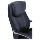 La-Z-Boy Commercial 2000 Big/Tall Executive Chair, Lumbar, Supports 400 lb, 20.25" to 23.25" Seat Height, Black Seat/Back, Silver Base
