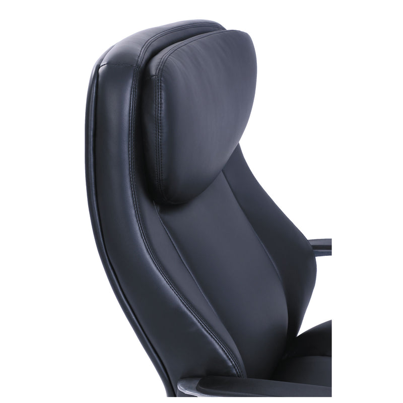 La-Z-Boy Commercial 2000 Big/Tall Executive Chair, Supports Up to 400 lb, 20.5" to 23.5" Seat Height, Black Seat/Back, Silver Base
