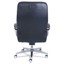 La-Z-Boy Commercial 2000 Big/Tall Executive Chair, Supports Up to 400 lb, 20.5" to 23.5" Seat Height, Black Seat/Back, Silver Base