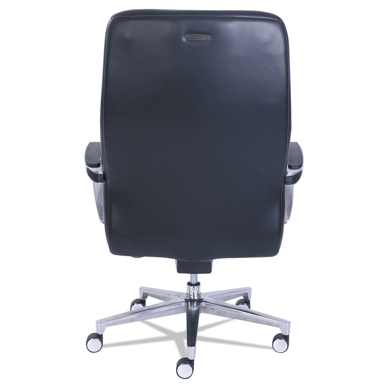 La-Z-Boy Commercial 2000 Big/Tall Executive Chair, Supports Up to 400 lb, 20.5" to 23.5" Seat Height, Black Seat/Back, Silver Base