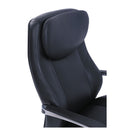 La-Z-Boy Commercial 2000 High-Back Executive Chair, Supports Up to 300 lb, 20.25" to 23.25" Seat Height, Black Seat/Back, Silver Base