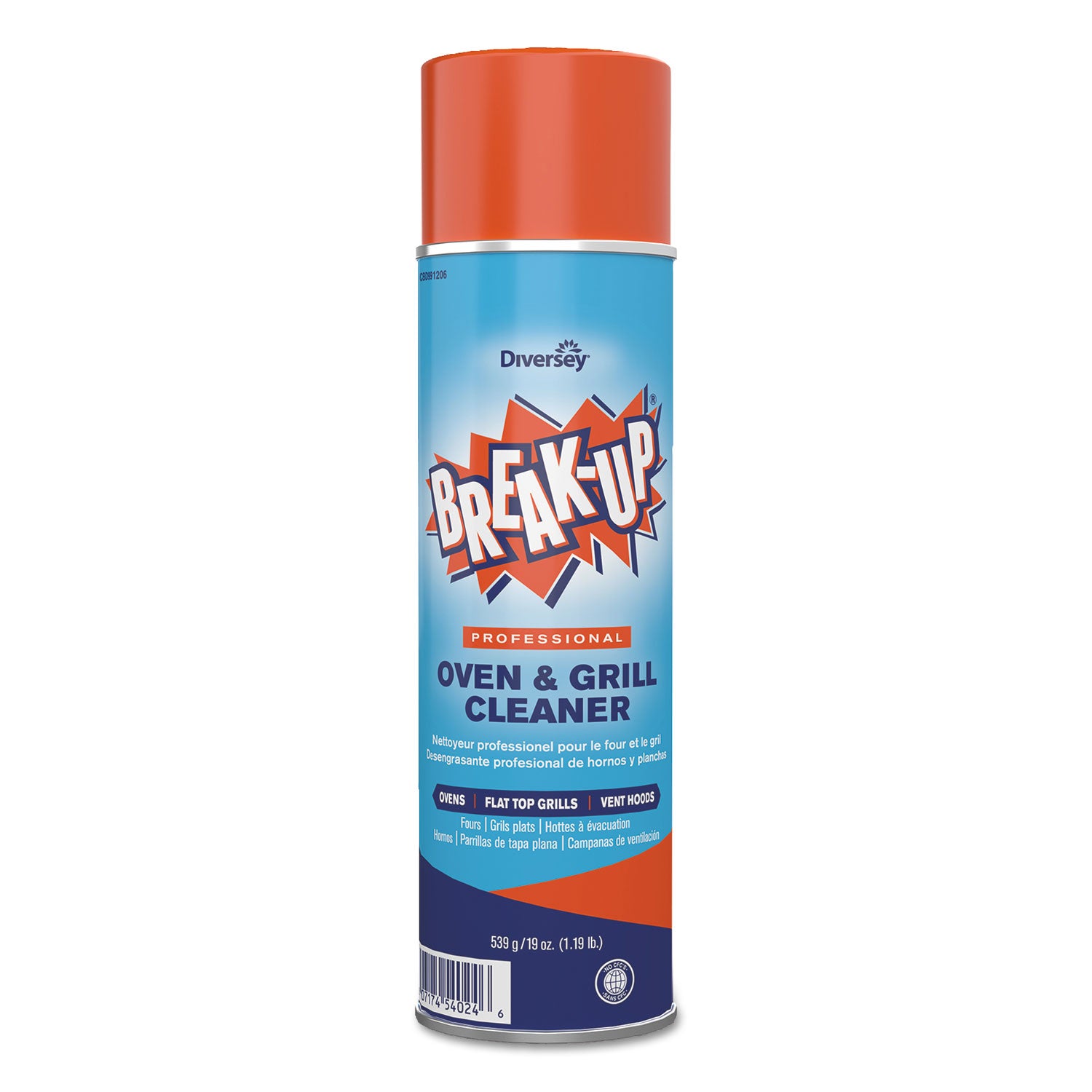 Oven And Grill Cleaner, Ready to Use, 19 oz Aerosol Spray by BREAK-UP ...