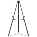 MasterVision Quantum Heavy Duty Display Easel, 35.62" to 61.22" High, Plastic, Black
