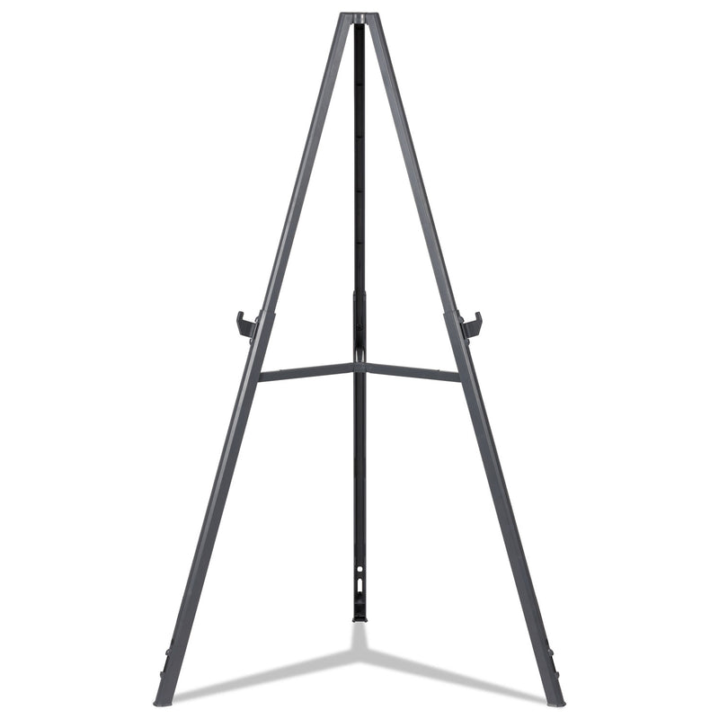 MasterVision Quantum Heavy Duty Display Easel, 35.62" to 61.22" High, Plastic, Black