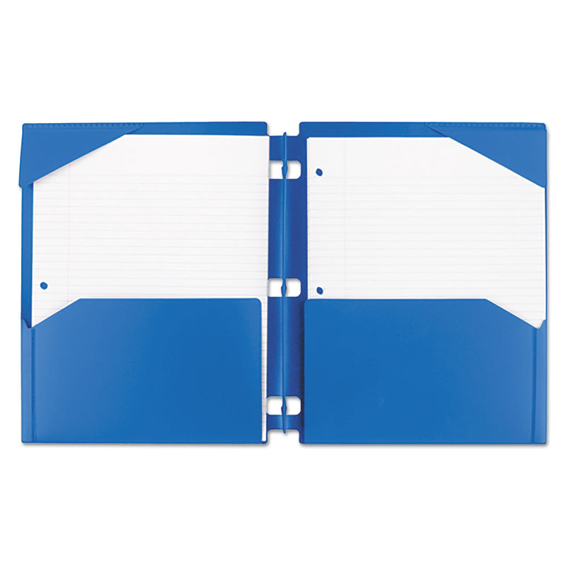 Five Star Snap-In Plastic Folder, 20-Sheet Capacity, 11 x 8.5, Assorted, Snap Closure, 2/Set