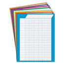 TREND Jumbo Vertical Incentive Chart Pack, 22 x 28, Vertical Orientation, Assorted Colors with Assorted Borders, 8/Pack
