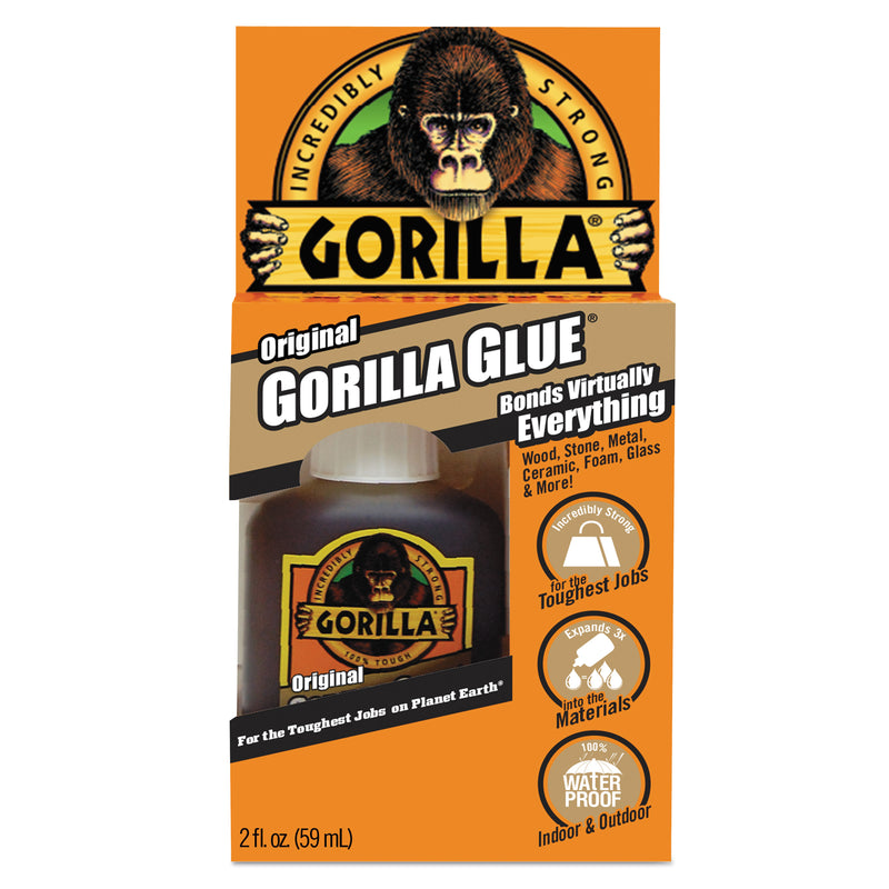 Gorilla Original Formula Glue, 2 oz, Dries Light Brown