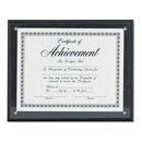 DAX Award Plaque, Wood/Acrylic Frame, Up to 8.5 x 11, Black
