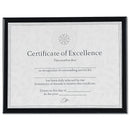 DAX Value U-Channel Document Frame with Certificate, 8.5 x 11, Black