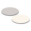 Alera Reversible Laminate Table Top, Round, 35.5" Diameter, White/Gray