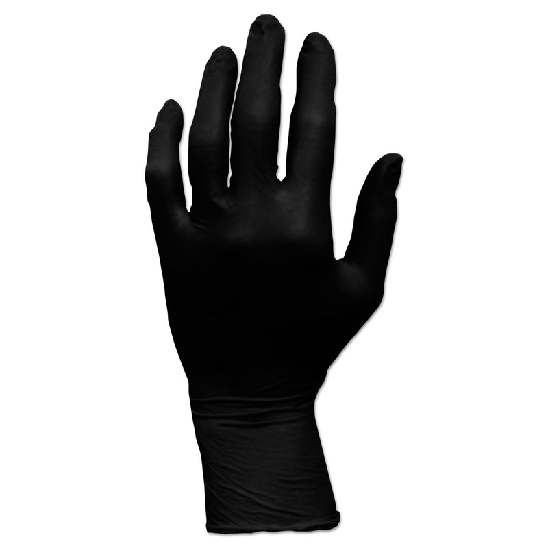 HOSPECO ProWorks GrizzlyNite Nitrile Gloves, Black, Small, 1000/CT