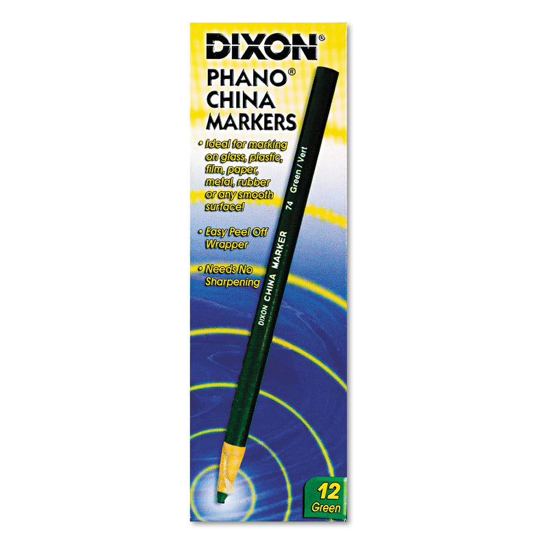 Dixon China Marker, Green, Dozen
