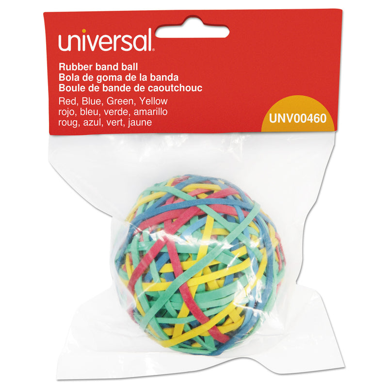 Universal Rubber Band Ball, 3" Diameter, Size 32, Assorted Colors, 260/Pack