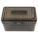 Universal Plastic Index Card Boxes, Holds 300 3 x 5 Cards, 5.63 x 3.25 x 3.75, Translucent Black