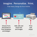Avery Repositionable Shipping Labels w/SureFeed, Inkjet, 3.33 x 4, White, 150/Box