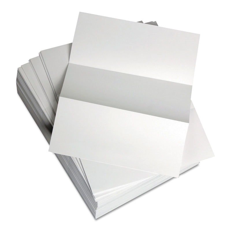 Lettermark Custom Cut-Sheet Copy Paper, 92 Bright, Micro-Perforated Every 3.66", 24 lb Bond Weight, 8.5 x 11, White, 500/Ream