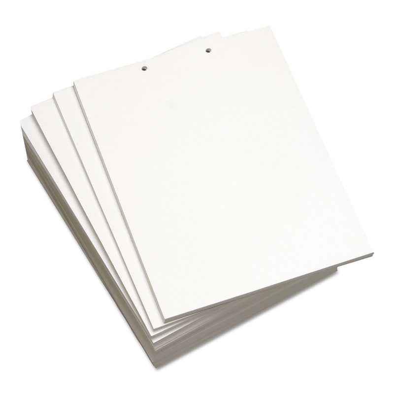 Lettermark Custom Cut-Sheet Copy Paper, 92 Bright, 2-Hole Top Punched, 20lb Bond Weight, 8.5 x 11, White, 500/Ream, 5 Reams/Carton