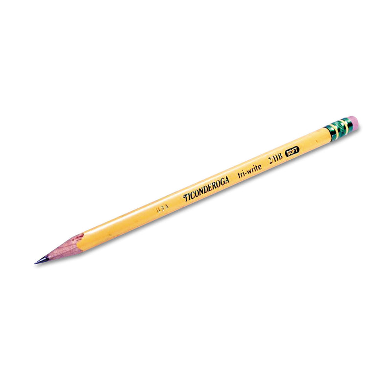 Ticonderoga Tri-Write Triangular Pencil, HB (