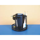 Universal Metal Mesh Rotating Desktop Organizer, 8 Compartments, Metal Mesh, 6.5" Diameter x 6.13"h, Black