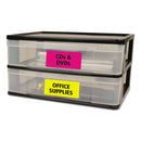 Avery High-Vis Removable Laser/Inkjet ID Labels, 2 x 4, Asst. Neon, 120/Pack