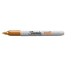 Sharpie Metallic Fine Point Permanent Markers, Fine Bullet Tip, Gold-Silver-Bronze, 6/Pack