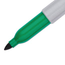 Sharpie Fine Bullet Tip Permanent Marker, Green, Dozen