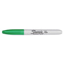 Sharpie Fine Bullet Tip Permanent Marker, Green, Dozen