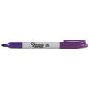 Sharpie Fine Tip Permanent Marker, Fine Bullet Tip, Purple, Dozen