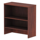 Alera Valencia Series Hutch, 3 Compartments, 34.13w x 15d x 35.38h, Medium Cherry