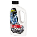Drano Liquid Drain Cleaner, 32 oz Safety Cap Bottle, 12/Carton