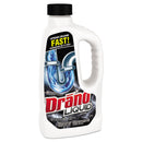 Drano Liquid Drain Cleaner, 32 oz Safety Cap Bottle, 12/Carton