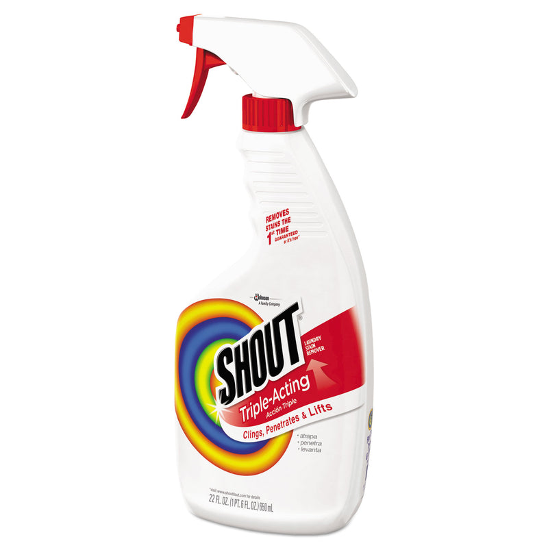 Shout Laundry Stain Treatment, 22 oz Spray Bottle, 8/Carton