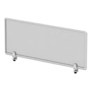 Alera Polycarbonate Privacy Panel, 47w x 0.5d x 18h, Silver/Clear