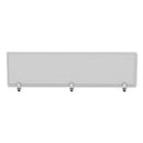Alera Polycarbonate Privacy Panel, 65w x 0.5d x 18h, Silver/Clear