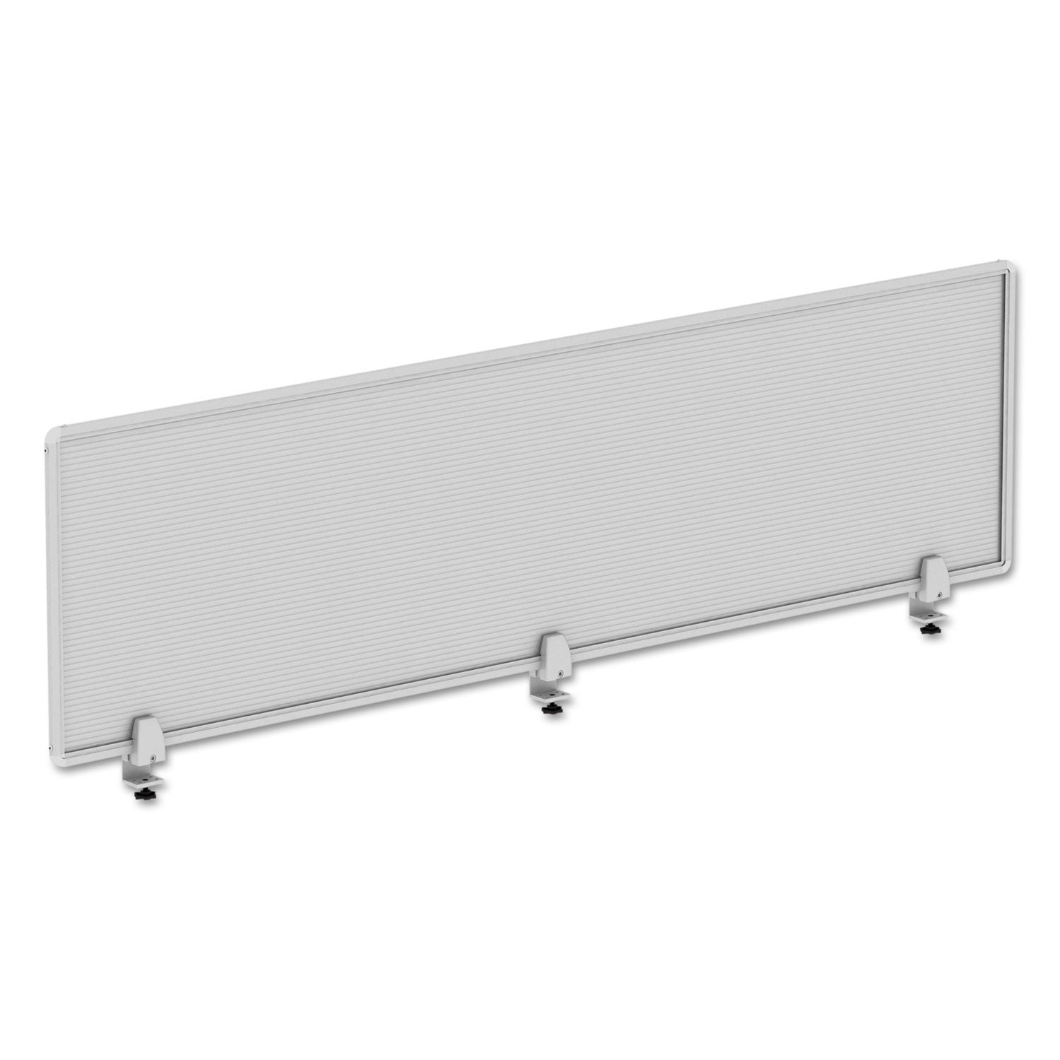 Polycarbonate Privacy Panel, 65w x 0.5d x 18h, Silver/Clear by Alera ...