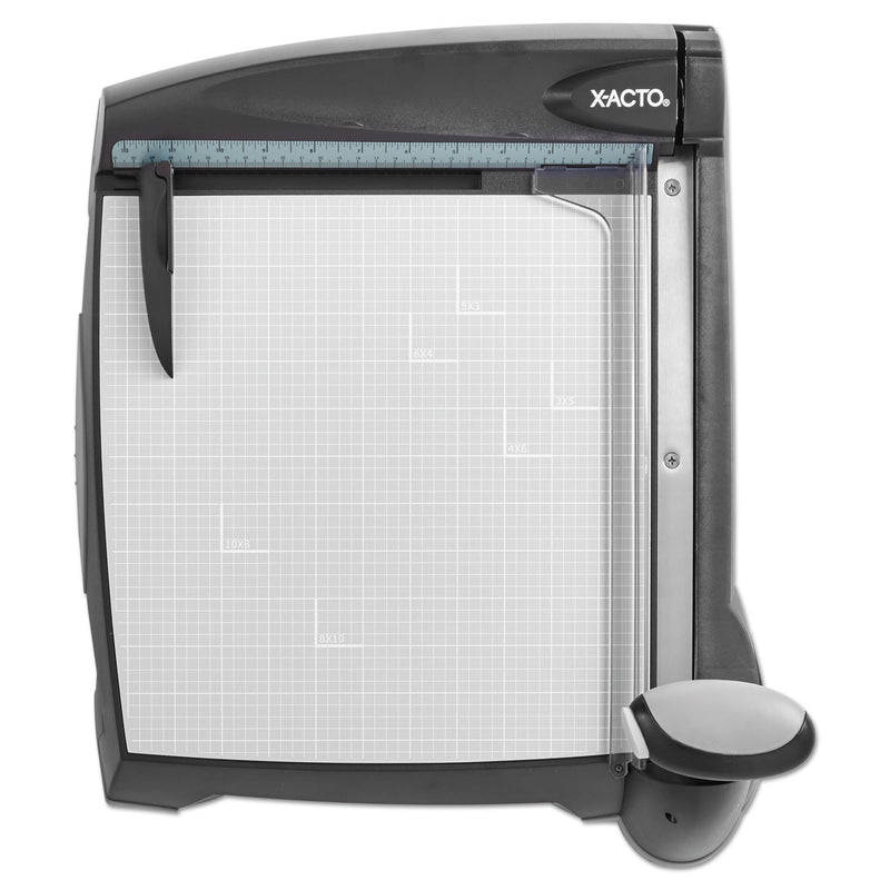 X-ACTO 12-Sheet Laser Guillotine Trimmer, 12" Cut Length, Plastic Base, 12 x 12