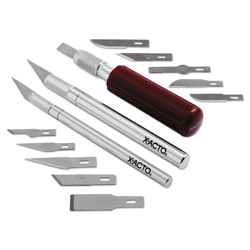 X-ACTO Knife Set, 3 Knives, 10 Blades, Carrying Case