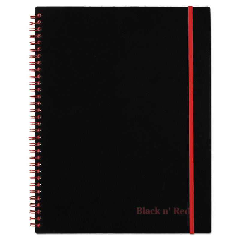 Black n' Red Flexible Cover Twinwire Notebook, SCRIBZEE Compatible, 1 Subject, Wide/Legal Rule, Black Cover, 11 x 8.5, 70 Sheets