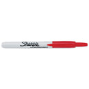 Sharpie Retractable Permanent Marker, Fine Bullet Tip, Red