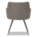Alera Captain Series Guest Chair, 23.8" x 24.6" x 30.1", Gray Tweed Seat/Back, Chrome Base