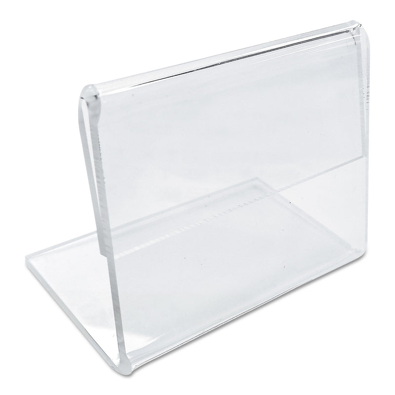 Universal Mini Table-Top Sign, 1.5 x 2, Clear