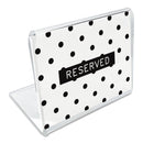 Universal Mini Table-Top Sign, 1.5 x 2, Clear
