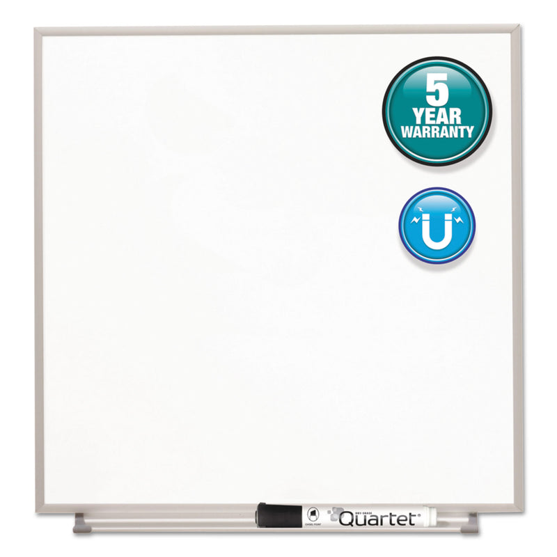 Quartet Matrix Magnetic Boards, Painted Steel, 23 x 23, White, Aluminum Frame