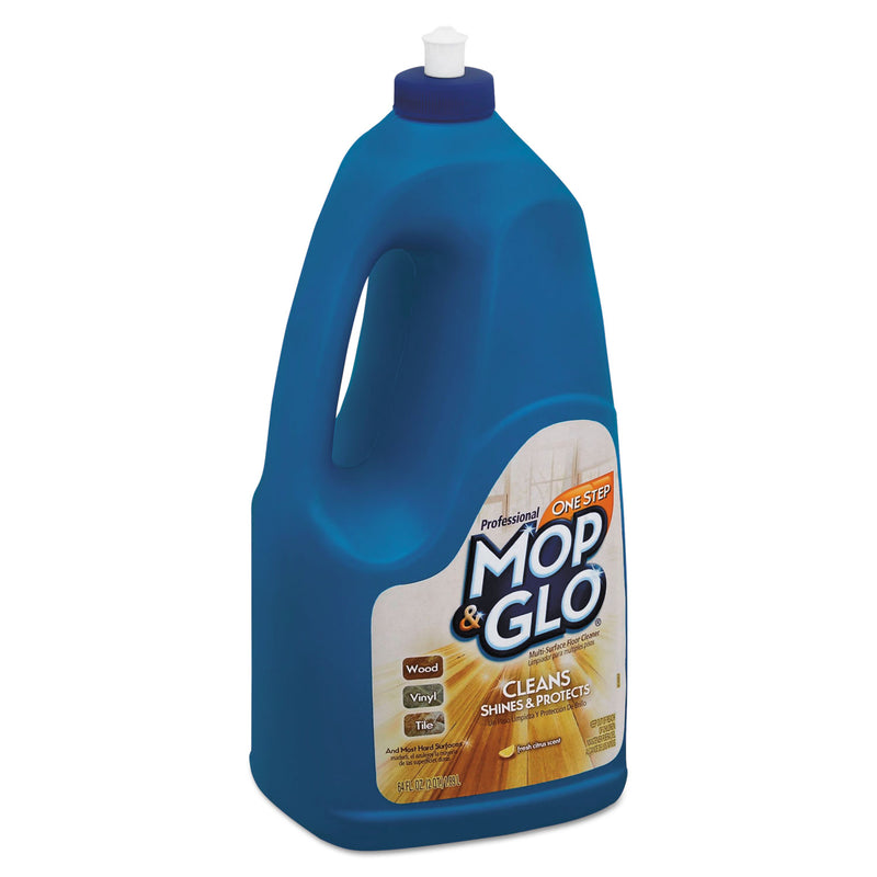 Professional MOP & GLO Triple Action Floor Shine Cleaner, Fresh Citrus Scent, 64 oz Bottle