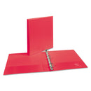 Avery Durable View Binder with DuraHinge and Slant Rings, 3 Rings, 1" Capacity, 11 x 8.5, Coral