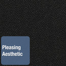 Quartet Oval Office Fabric Bulletin Board, 36 x 24, Black