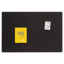 Quartet Oval Office Fabric Bulletin Board, 48 x 36, Black